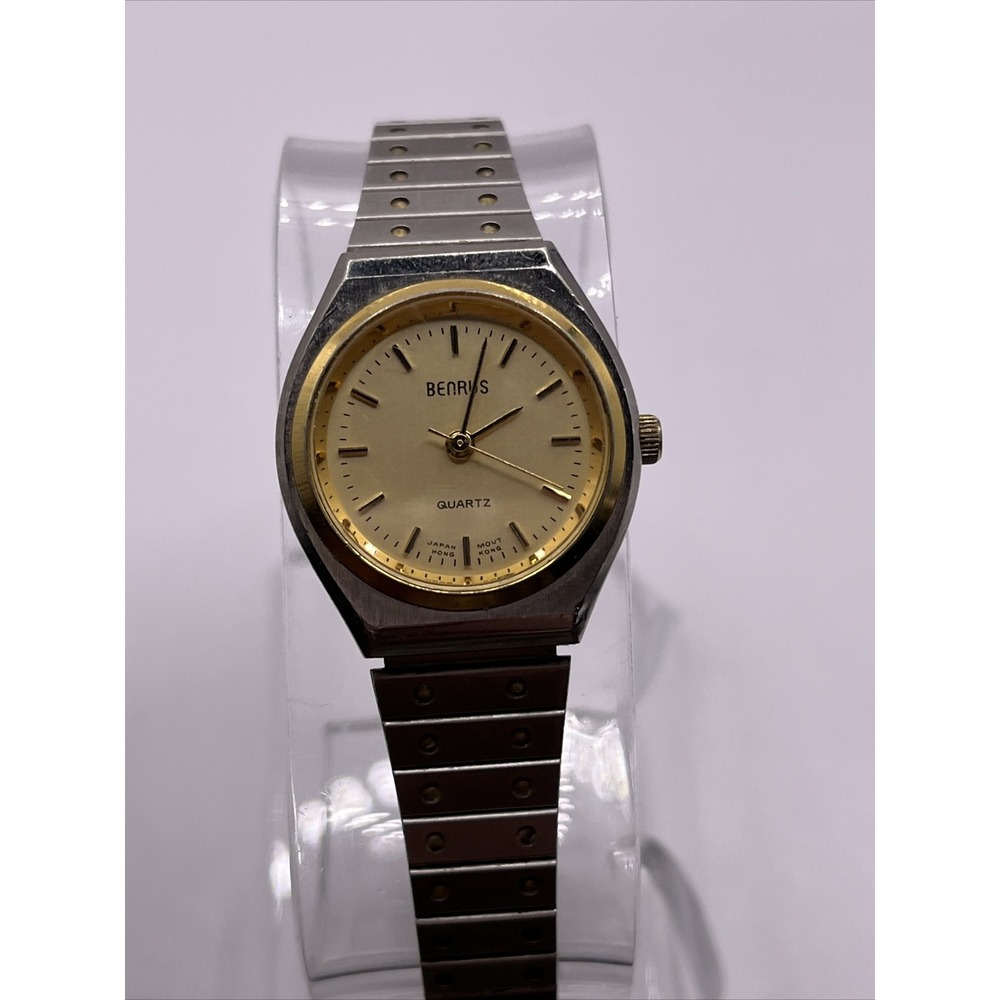 Vintage Benrus Women's Quartz‎ Watch Silver Band- New Battery